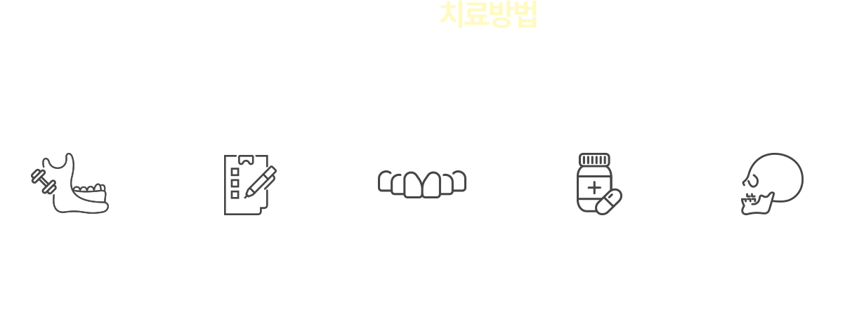 턱관절 장애 치료방법